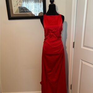 Commense Red Maxi Dress